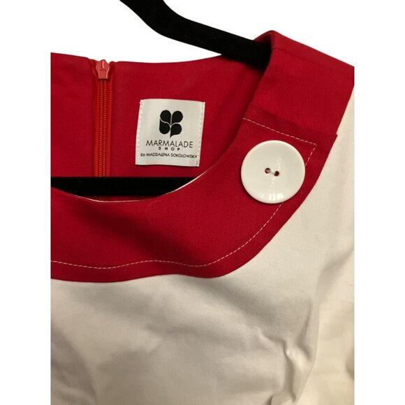 Repro Red and White MOD Dress - Picture 3 of 4